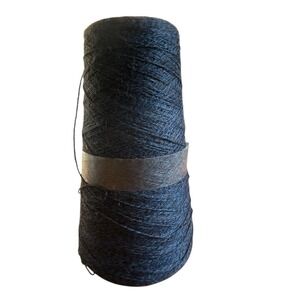 ZEGNA BARUFFA Cashwool Mouline Cone Yarn 2/30 Color 548037 Blue Black Italy Made